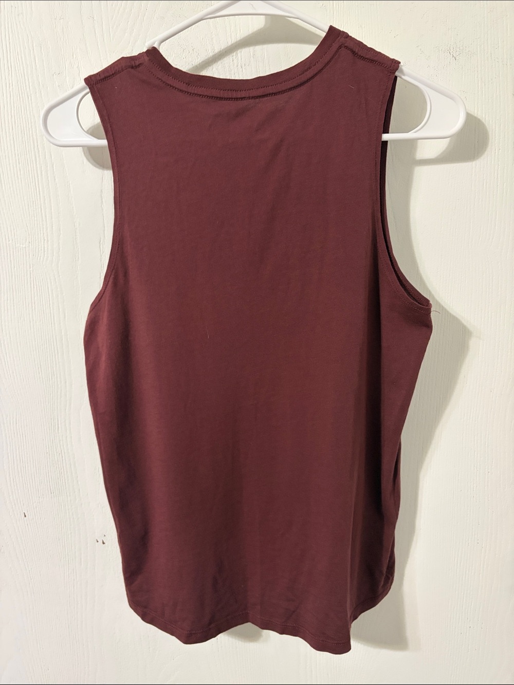 Spiritual Gangster NWOT Graphic Logo Muscle Tank Burgundy Plum Size Medium - Picture 4 of 5